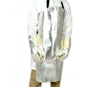 APRON,ALUMINIZED,REFLECTS RADIANT HEAT
