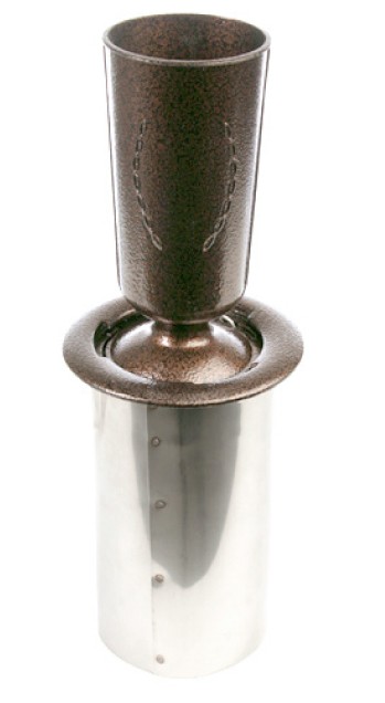 FLOWERS VASE - ANTIQUE BRONZE