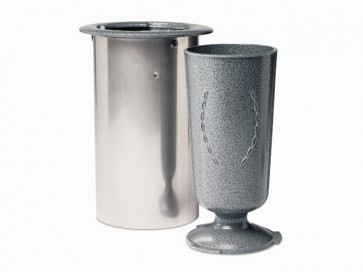 FLOWERS VASE - GREY POWDER