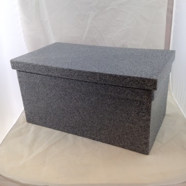 URN VAULT, PLASTIC, BLACK GRANITE