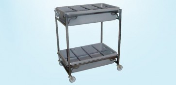 FLOWER CART,2 LEVELS w/2 REMOV.TRAYS