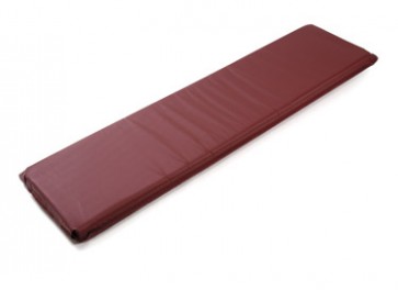 COT MATTRESS,1" BURGUNDY, 72" x 18"