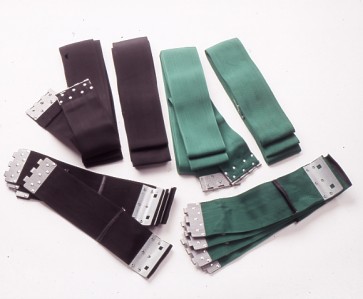 SAFETY STRAPS, PR. 48" BLACK POLY