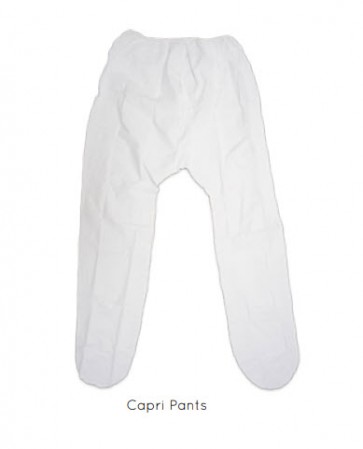 CAPRI PANTS, PLASTIC, WHITE,