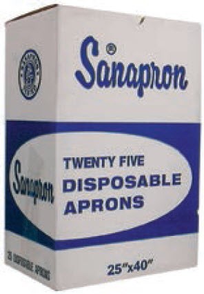 SANAPRON APRONS, 25/BOX