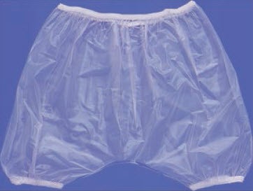 PANTS, PLASTIC, CLEAR, SMALL