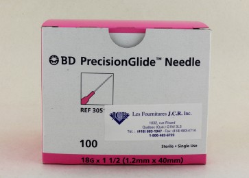 Disposable hypothermic needles 18G x 1 1