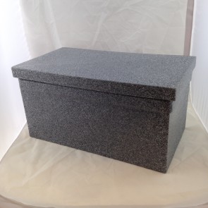 URN VAULT, PLASTIC, BLACK GRANITE