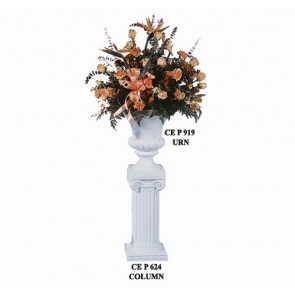 24" ROMAN COLUMN, WHITE