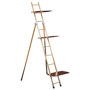 FLOWER LADDER RACK, 46" w/3 SHELVES