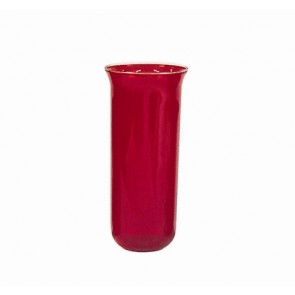 RUBY CYLINDER,5-1/8"T,8-3/4"H,3-5/8"B