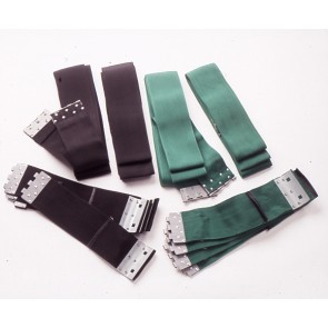 SAFETY STRAPS, PR. 48" BLACK POLY