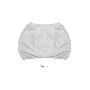 PLASTIC PANTS, WHITE, SIZE L