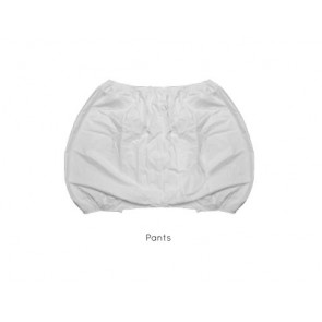 PLASTIC PANTS, WHITE, SIZE M