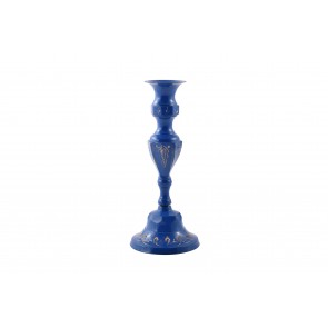 Candlestick metal blue