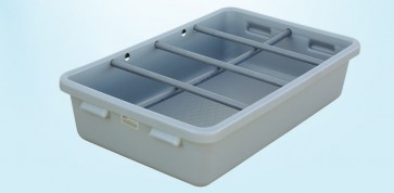 FLOWER TRAY,POLY.,22x34x8 w/DIVIDERS