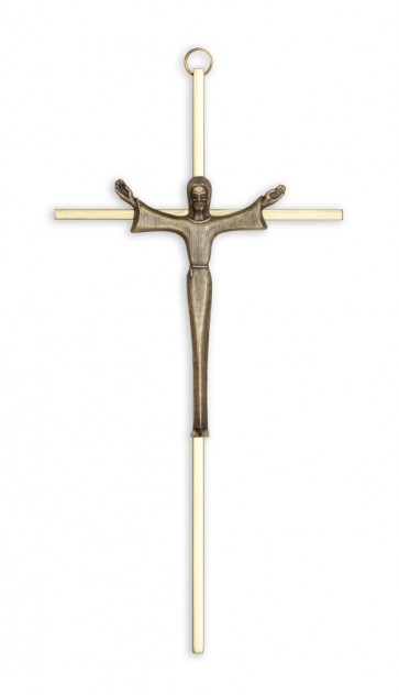 CRUCIFIX/10"BRASSw/BR.RISEN CHRISTCORPUS