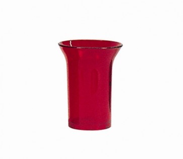 RUBY CYLINDER,4-7/8"T,6.75"H,3.25"B