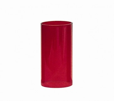 RUBY CYLINDER,4"TOP,8"HIGH,4"BOTTOM