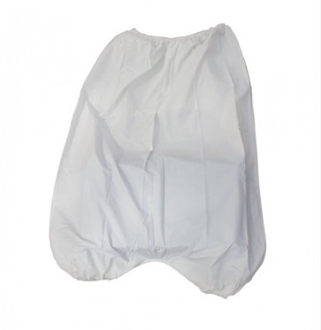 Protection de plastique coverall blanc,