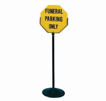 SIGN,PORTABLE FUNERAL PARKING ONLY