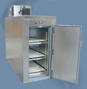 COOLER,THREE BODY COOLERw/ROLLER SHELVES