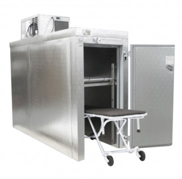 2 BODY COOLER 110V ROLL IN/ONE SHELF