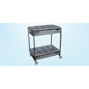 FLOWER CART,2 LEVELS w/2 REMOV.TRAYS