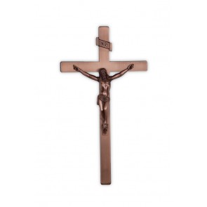 CRUCIFIX, EXTERIOR, 12" ANT. COPPER