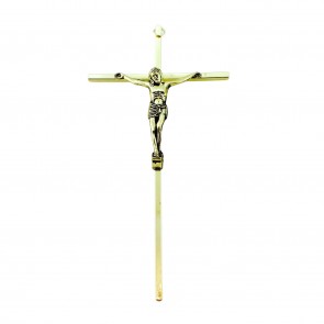 CRUCIFIX, 10" GOLD PLATED