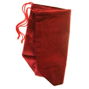 JEWELLERY BAG,BURGUNDY SUEDE,5.5"x5.25