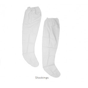 Protection de plastique stocking blanc,