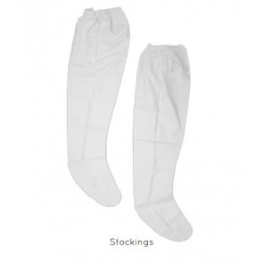 Protection de plastique stocking blanc,