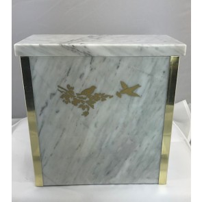 Rectangulaire marbre blanc / White rectangular Marble